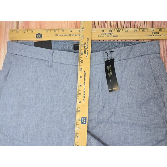 Banana Republic Mens Slim Stretch Pants 36x34 Blue Slim Fit NWT - Picture 8 of 9